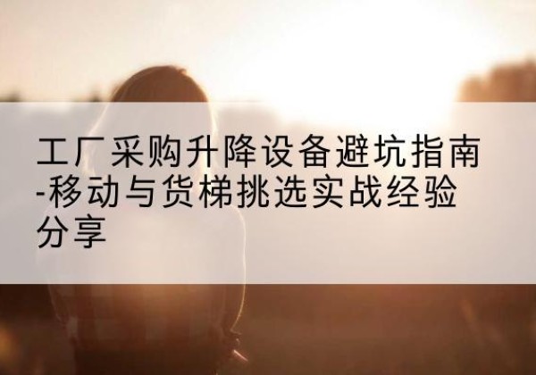 贺兰移动式升降机怎么选-工厂采购升降设备避坑指南-移动与货梯挑选实战经验分享